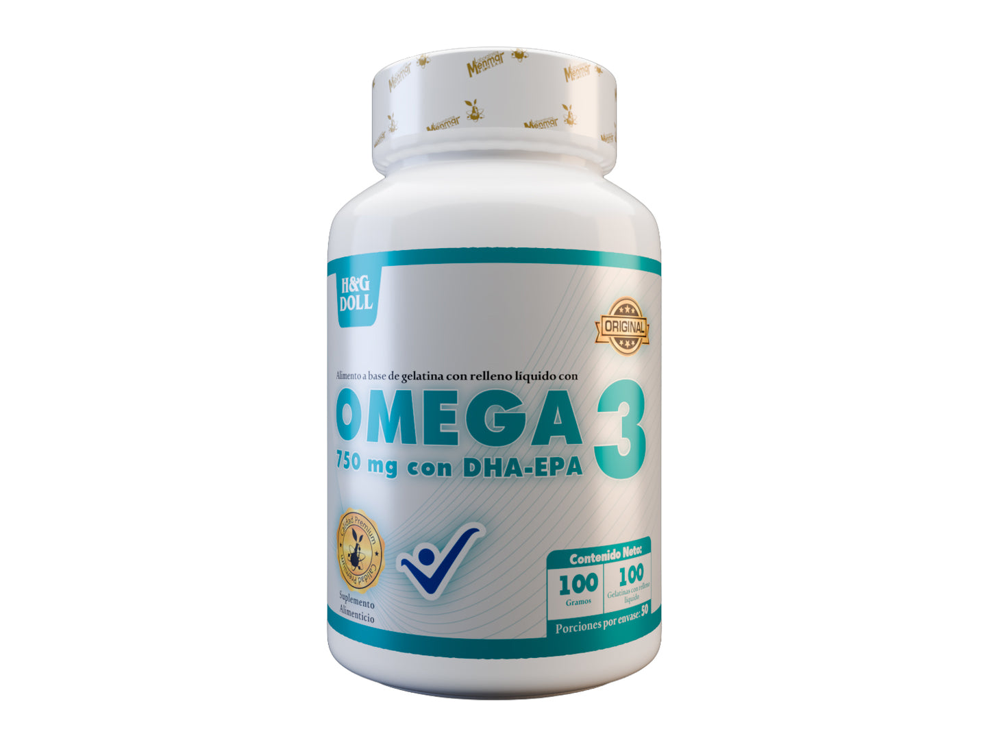 Omega 3 Con DHA-EPA H&G Doll Gelatina Rellena Líquida x100 Und
