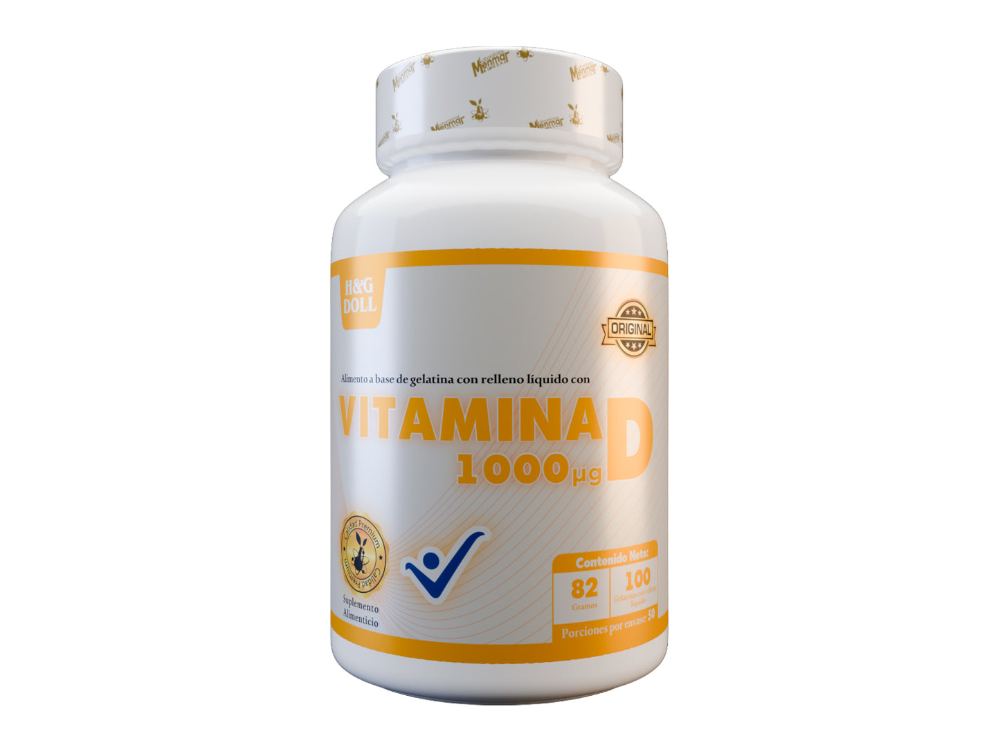 Vitamina D 1000mcg H&G Doll Gelatina Rellena Líquida x100 Und
