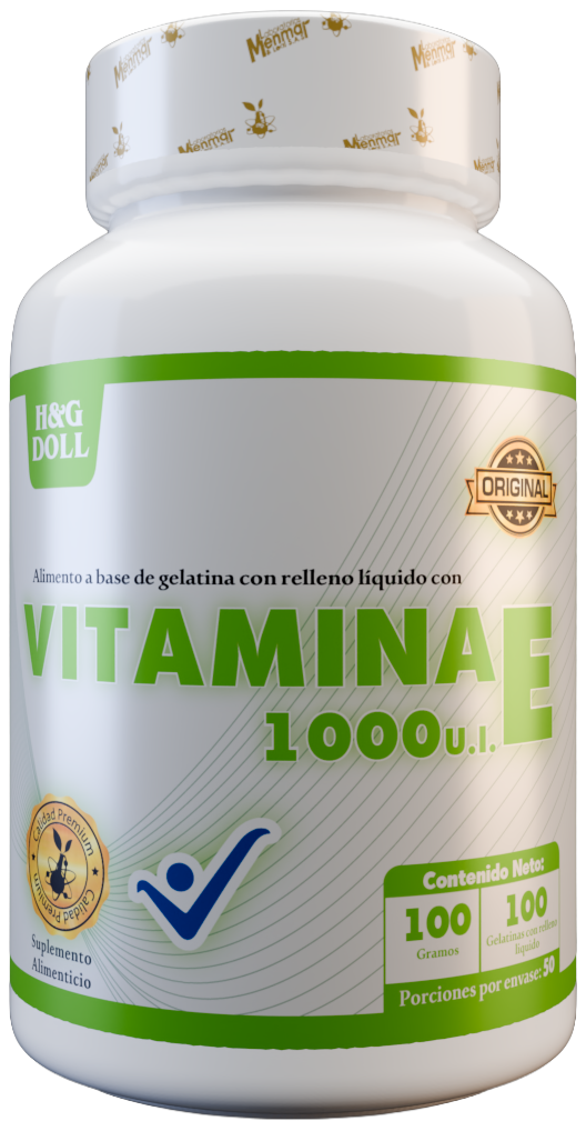 Vitamina E 1000 UI H&G Doll Gelatina Rellena Líquida x100 Und