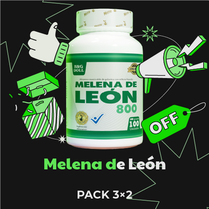 BLACK FRIDAY 🔥 Melena de León 3×2 – Activa tu mente y ahorra $71.000