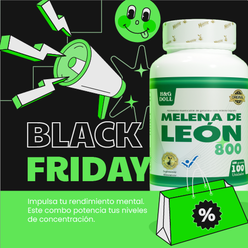 BLACK FRIDAY 🔥 Melena de León 3×2 – Activa tu mente y ahorra $71.000