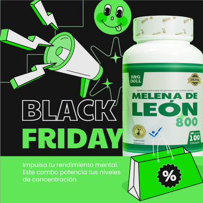BLACK FRIDAY 🔥 Melena de León 3×2 – Activa tu mente y ahorra $71.000