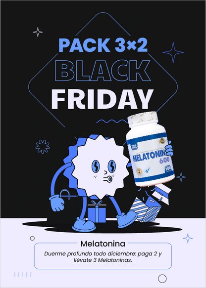 BLACK FRIDAY 🌙 Melatonina 3×2 – Duerme mejor y ahorra $60.000