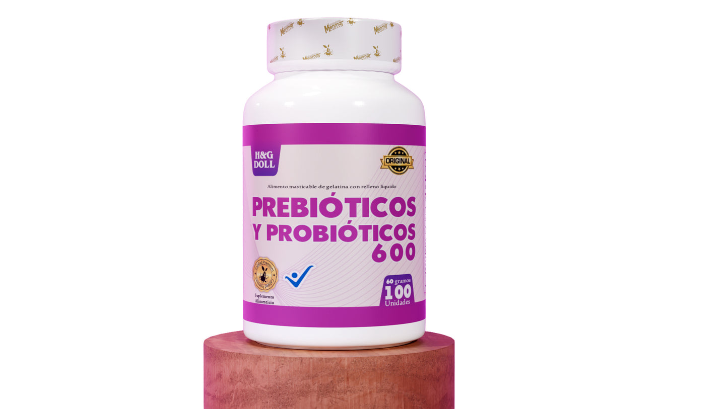 PREBIÓTICOS Y PROBIÓTICOS 600