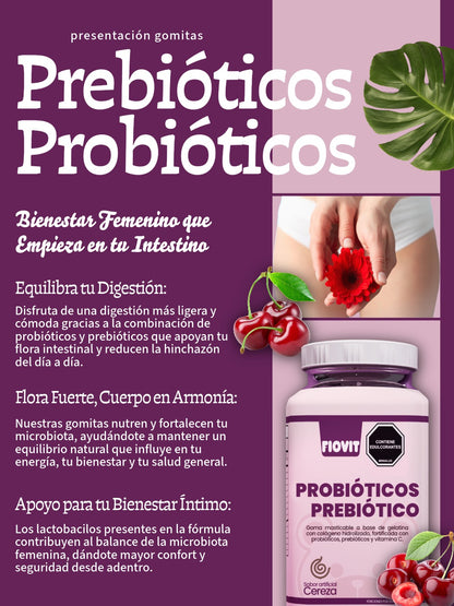 Probióticos Prebióticos Fiovit Vitaminas Gummies x60 Und