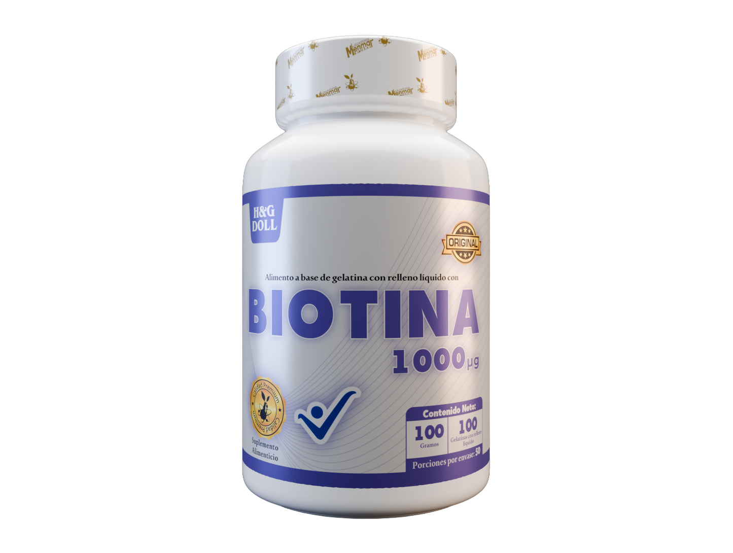 Biotina 1000mcg H&G Doll Gelatina Rellena Líquida x100 Und