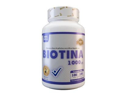 Biotina 1000mcg H&G Doll Gelatina Rellena Líquida x100 Und