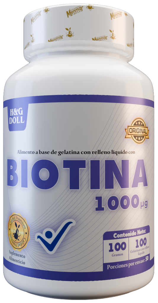 Biotina 1000mcg H&G Doll Gelatina Rellena Líquida x100 Und