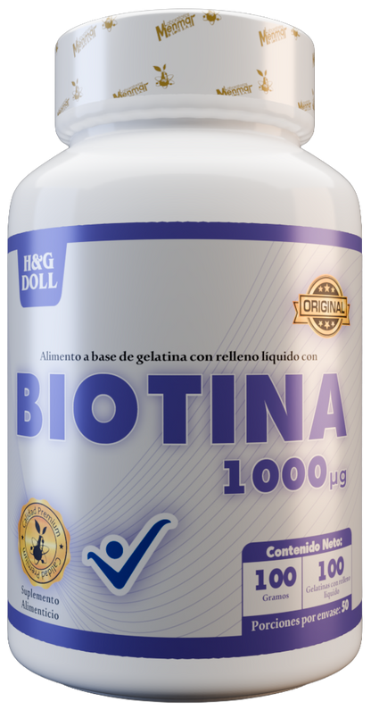 Biotina 1000mcg H&G Doll Gelatina Rellena Líquida x100 Und