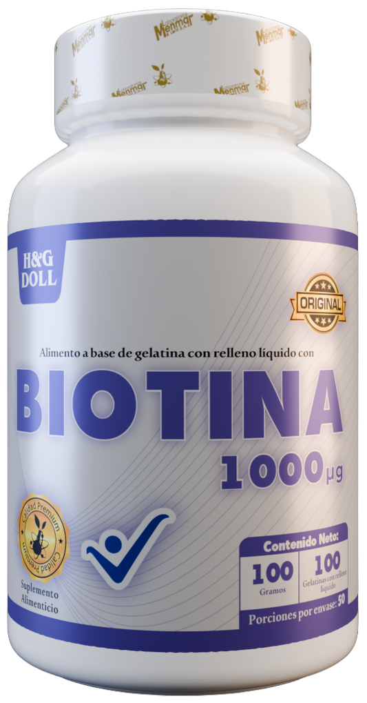 Biotina 1000mcg H&G Doll Gelatina Rellena Líquida x100 Und