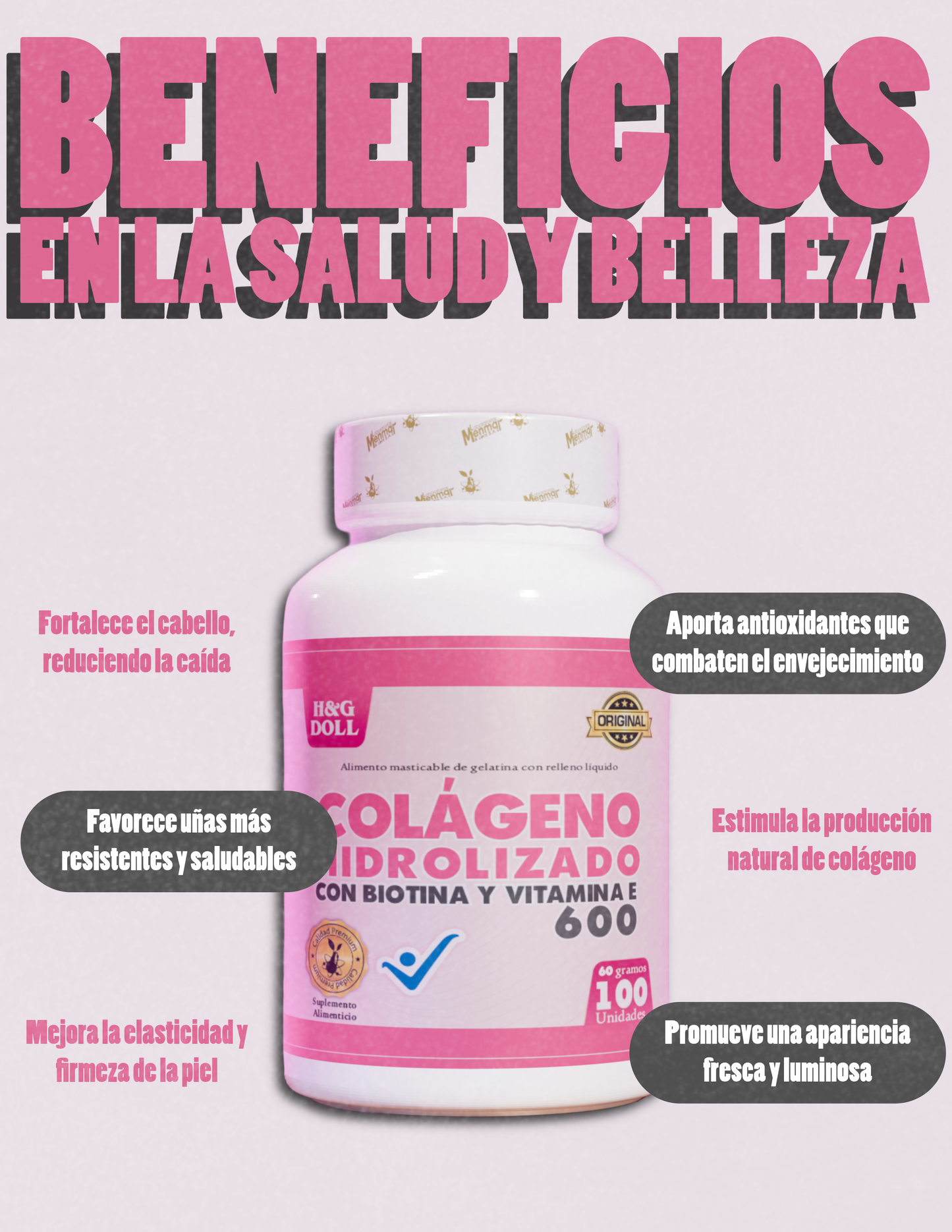 Colágeno Hidrolizado + Biotina + Vitamina E