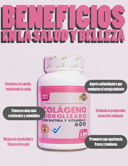 Colágeno Hidrolizado + Biotina + Vitamina E