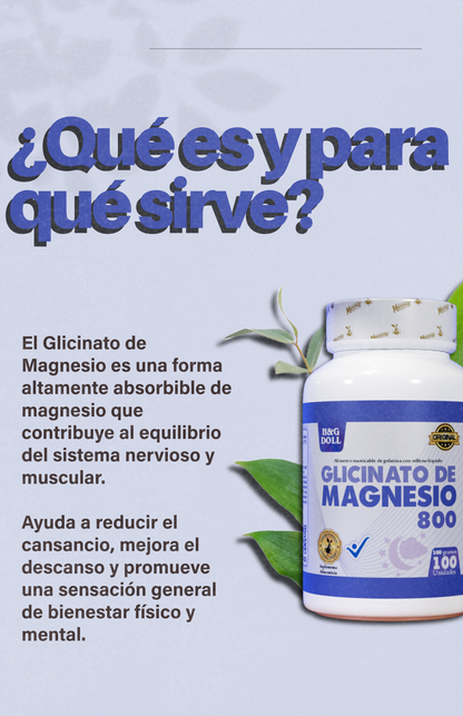 GLICINATO DE MAGNESIO 800