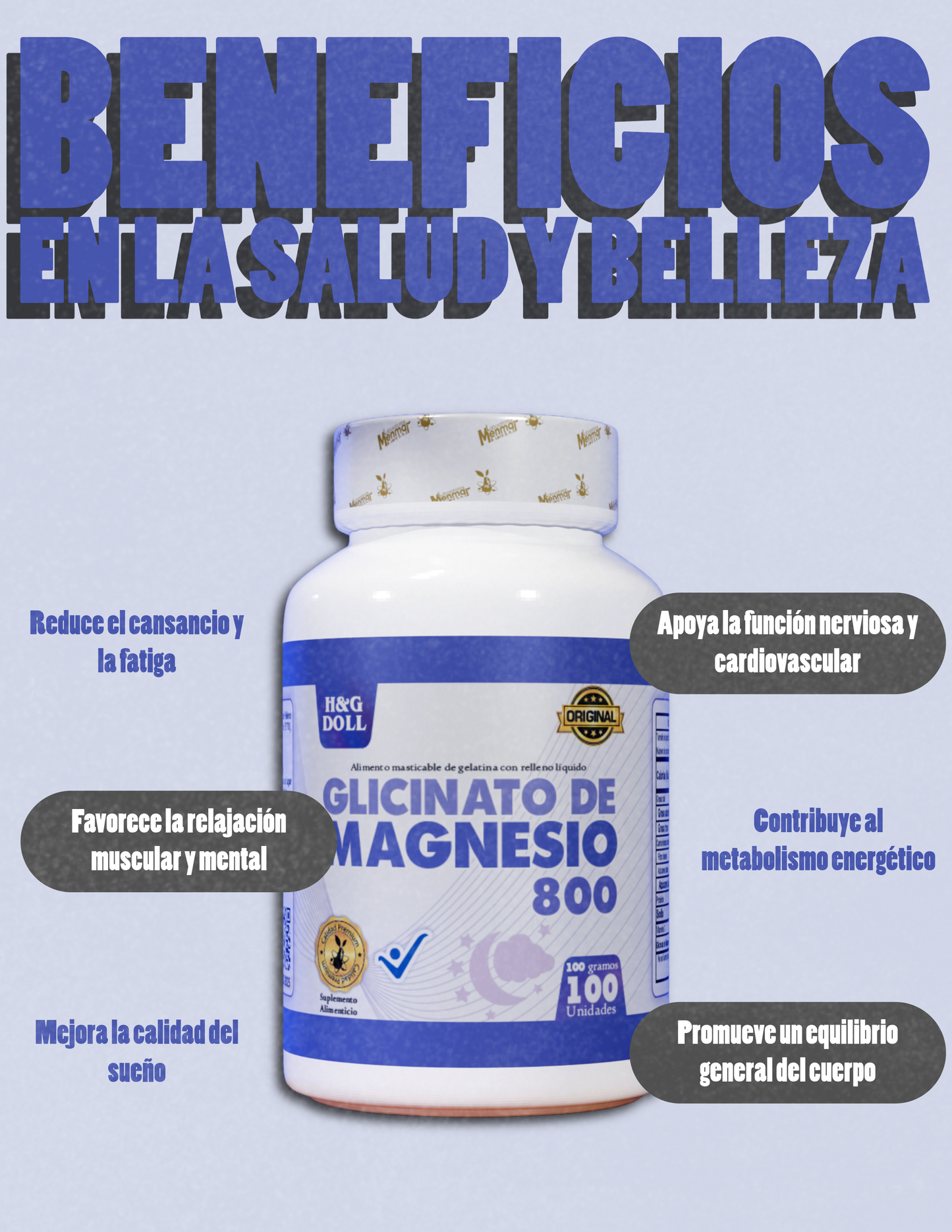 GLICINATO DE MAGNESIO 800