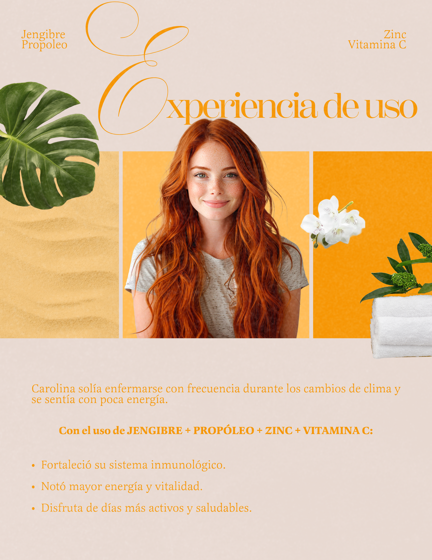 JENGIBRE + PROPÓLEO + ZINC + VITAMINA C