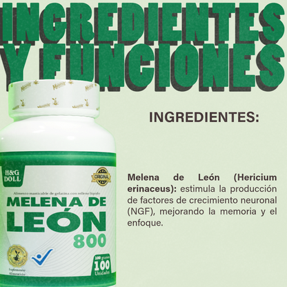 BLACK FRIDAY 🔥 Melena de León 3×2 – Activa tu mente y ahorra $71.000