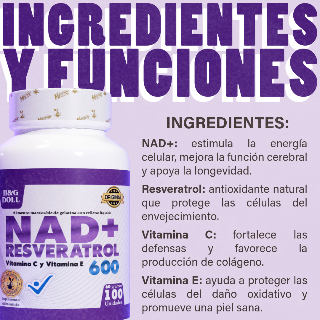 NAD+ RESVERATROL 600