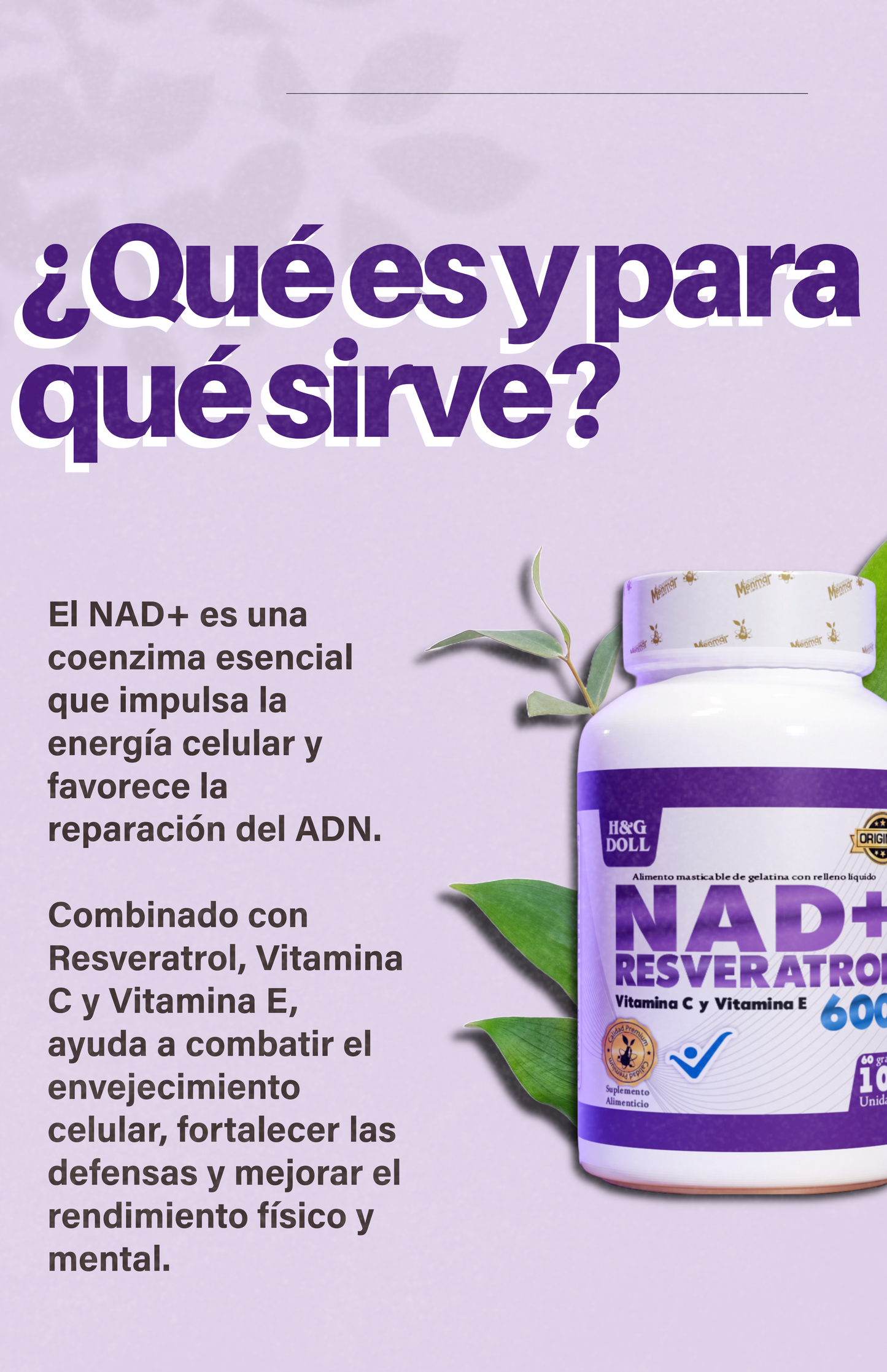 NAD+ RESVERATROL 600