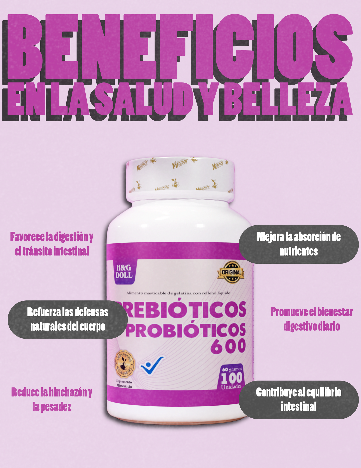 PREBIÓTICOS Y PROBIÓTICOS 600