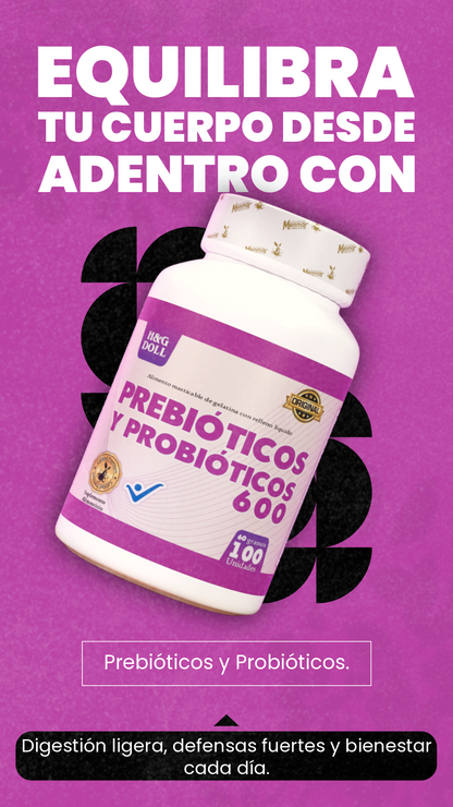 PREBIÓTICOS Y PROBIÓTICOS 600