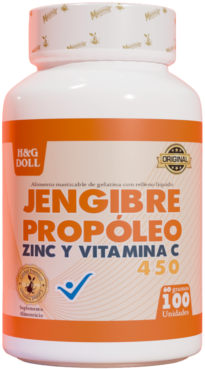 JENGIBRE + PROPÓLEO + ZINC + VITAMINA C