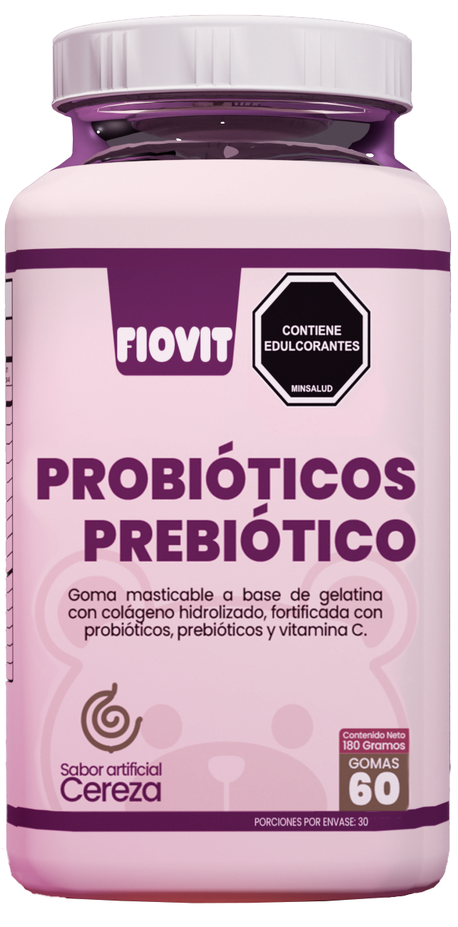 Probióticos Prebióticos Fiovit Vitaminas Gummies x60 Und