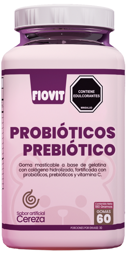 Probióticos Prebióticos Fiovit Vitaminas Gummies x60 Und