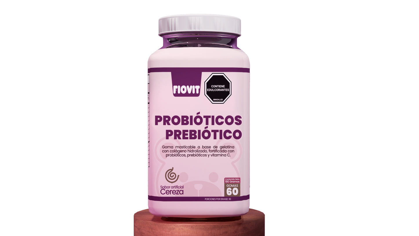 Probióticos Prebióticos Fiovit Vitaminas Gummies x60 Und