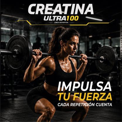 Creatina Ultra 100 Monohidratada 100% Pura - 500g | 100 Servicios
