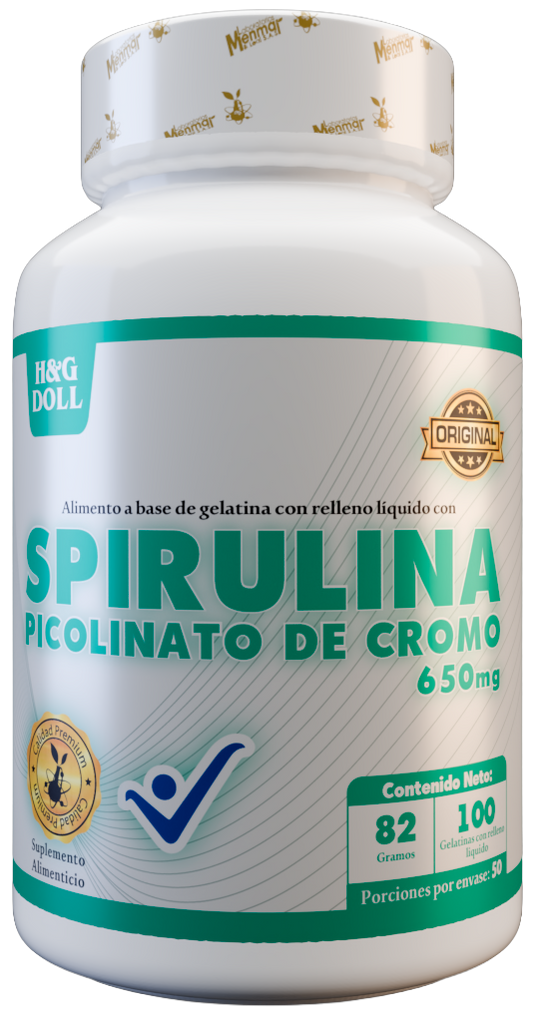 Spirulina Picolinato Cromo H&G Doll Gelatina Rellena x100 Und